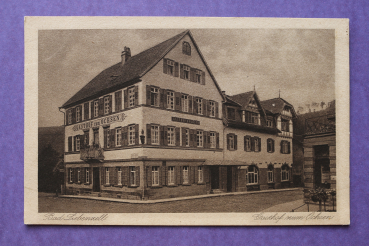 Ansichtskarte AK Bad Liebenzell 1922 Gasthof Pension zum Ochsen Gebrüder Emendörfer